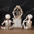 thumbnail image 4 of Resina Esqueleto Fantasma Mesa Ornamento Halloween Esqueleto Decoraciones De Mesa Granja Cocina Decoración 3 Uds Serendint HA037266-00, 4 of 6