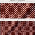 thumbnail image 2 of Soimoi Red Cotton Cambric Fabric Quaterfoil Damask Printed Fabric 1 Yard 56 Inch Wide, 2 of 7