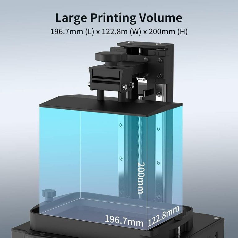ANYCUBIC 4K + Resin 3D Printer, Photon Mono X2 3D Printer with 9.1 in Mono  LCD Screen, Quality LighTubro Light Source, High Precision & Stability,  Large Printing Size 197 x 123 x 200 mm 