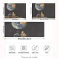 thumbnail image 2 of Yayeee Pillowcase King Size Set of 2 Satin Wrinkle Resistant Pillow Case, Sitting on The Moon, 2 of 7