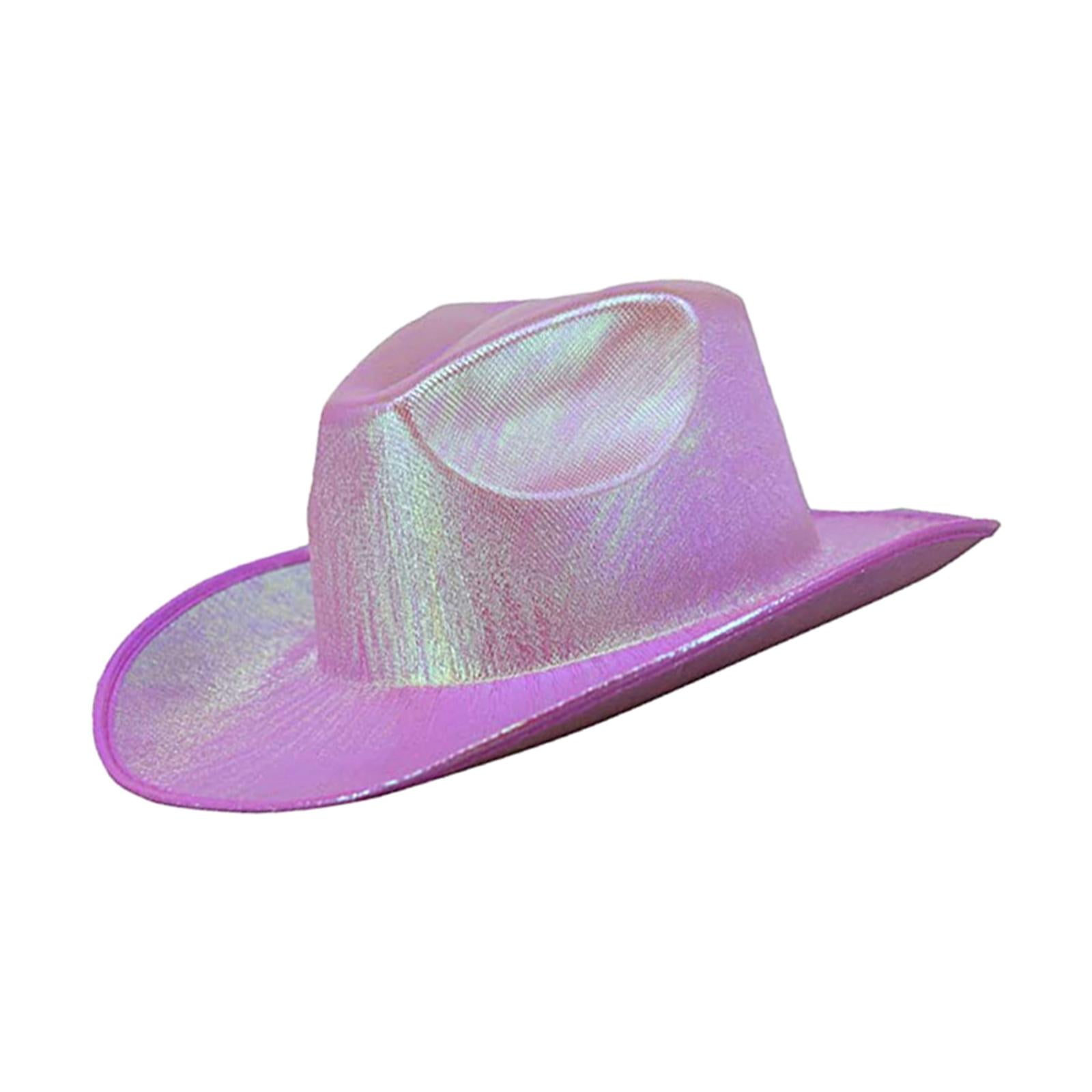 Holographic Cowboy Hat, Sparkly, Glitter, Western Style ,Space Funny