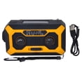 thumbnail image 2 of Hand Crank Emergency Weather Radio AM/AM Switching Battery Indicator Flashlight Solar Power Bank for Outdoor CampingOrange US Version, 2 of 5