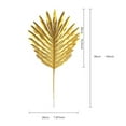 thumbnail image 3 of EUBUY Artificial Plants Tropical Leaves Scattered Tail Leaf Fake Silk Golden Green Plants for Hawaii Luau Summer Party Jungle Safari Birthday Party Wedding Decor Type 3, 3 of 9