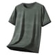 thumbnail image 2 of pstuiky Camisas de vestir de manga corta para hombre, Camisa informal de cuello redondo y manga corta cómoda para hombre ropa de hombre l, 2 of 3