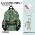 thumbnail image 5 of Football Field Green Pattern Cute School Backpack Bag for School with Padded Back and Adjustable Shoulder Straps 15.25"x11.5"x5.25", 5 of 5