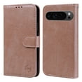 thumbnail image 2 of Case for Google Pixel 9 Pro XL, Vintage PU Leather Wallet Book Case Magnetic Closure Credit Card Holder Kickstand Shock-Absorbing Flip Case Compatible with Google Pixel 9 Pro XL - Champagne, 2 of 8