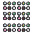 thumbnail image 1 of 36Pieces Retro del Disco de Vinilo Bebidas Posavasos Mat, 1 of 5