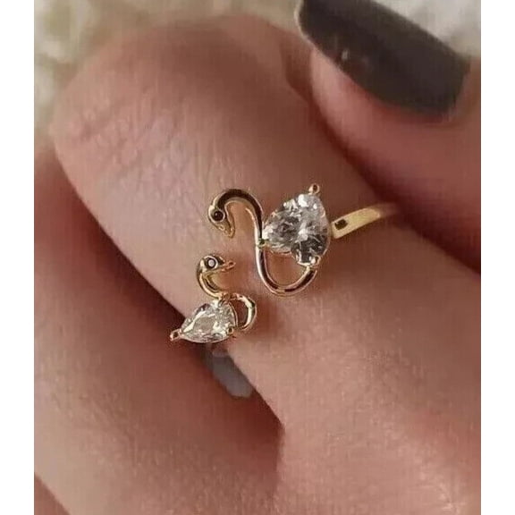 2Ct Heart Cut Simulated Diamond 14K Yellow Gold Plated Women's Engagement Ring