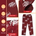 thumbnail image 2 of Dr Pepper Soda Logo All-Over Print Men's Red Sleep Pajama Pants - Medium, 2 of 7
