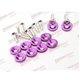 thumbnail image 1 of 10pcs Aluminum Black Fender/Bumper/Washer Bolt Engine Bay Dress Up~4774, 1 of 1