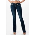 thumbnail image 2 of Grace in LA Women's Western Cow Skull Embellished Pockets Bootcut Stretch Jeans (29), 2 of 3