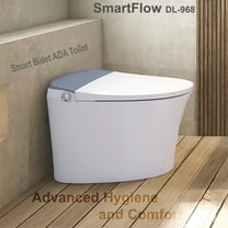 Smart Bidet Toilet with Water Tank, 1000g MaP, 3-Year Warranty