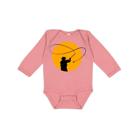 

Inktastic Fly Fishing sun silhouette Gift Baby Boy or Baby Girl Long Sleeve Bodysuit