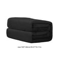 thumbnail image 3 of HCBY Fleece Throw Blanket for Couch Sofa Super Soft and Warm Blankets Solid Color Throw All Season Use Cozy Plush Lightweight (Black 55"x39"), 3 of 8