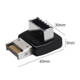 thumbnail image 4 of Adaptador Encabezado Interno Tipo C Frontal Convertidor 90 Grados USB 3.1 Tipo E (B), 4 of 7