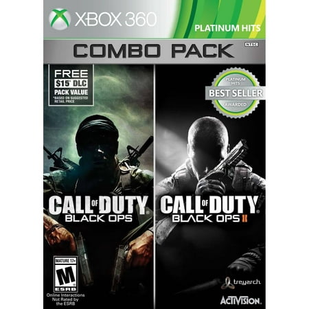 Call of Duty Black Ops 1 & 2 Xbox 360 Combo with First Strike Map Pack (Xbox (Best Black Ops Zombie Map Pack)