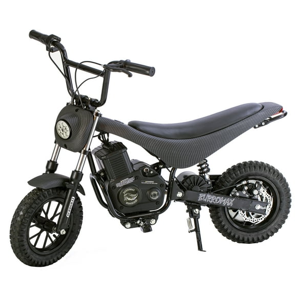 Burromax TT350R, 350w 24v Lithium Ion, 2 Speeds, 17 mph, up to 180lb Rider, Electric Mini Bike (Matte Black)