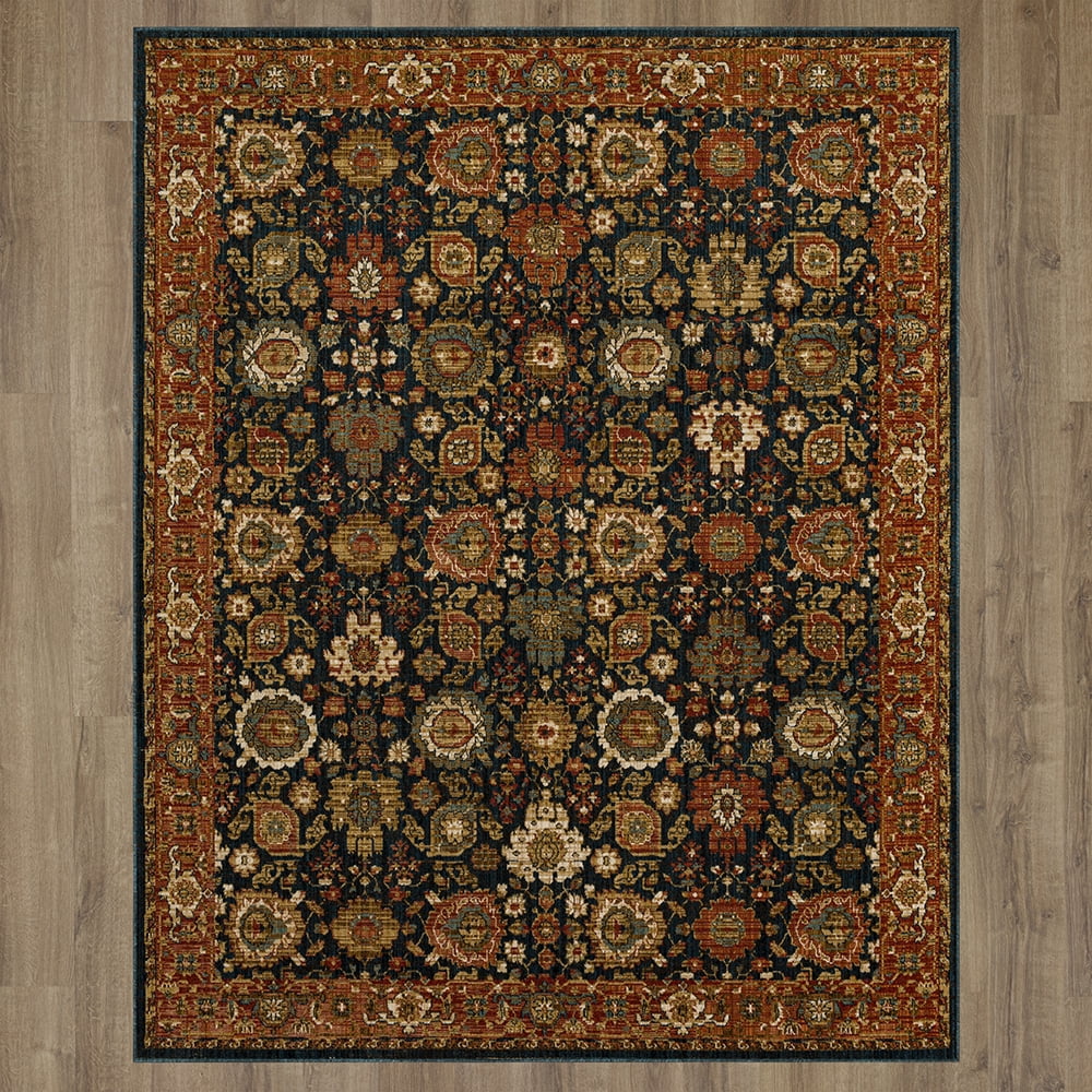 Mohawk Home Famalt Woven Indoor Area Rug, Sapphire, 4' x 6'