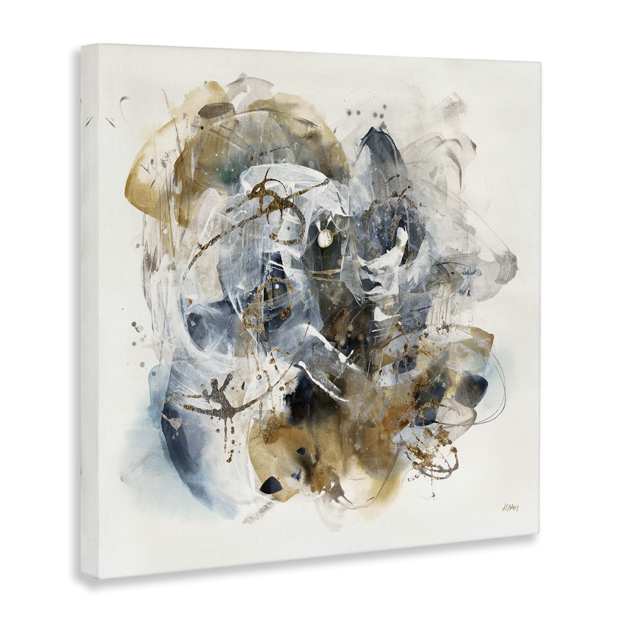 Stupell Industries Southwestern Paint Splatter Abstract Painting Gallery Wrapped Canvas Art Print Wall Art, 30 x 30