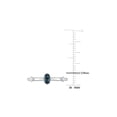 thumbnail image 3 of 1/3 Carat (Ctw) London Blue Topaz Ring in 10K White Gold with White Topaz, 3 of 4