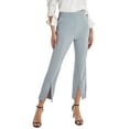 thumbnail image 1 of Lucakuins - Pantalones largos casuales para mujer, cintura alta, color sólido, pierna acampanada, pantalones divididos con bolsillos Lucakuins moda, 1 of 6
