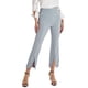 thumbnail image 1 of VISgogo Pantalones recortados casuales para mujer, cintura alta, color sólido, pierna acampanada, pantalones divididos con bolsillos VISgogo  moda, 1 of 6