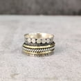 thumbnail image 6 of NEW Spinner Band, Meditation Ring, 925 Sterling Silver Ring, Spinning Thumb Ring, Two Tone Ring, Fidget Ring, Handmade Jewelry, Christmas Oxidized, Womans Band Ring, Anxiety Ring, Mans Band Gifts, 6 of 6