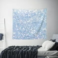 thumbnail image 4 of Daiia White Bule Glitter Pattern Tapestry 60x51 Inches Wall Hanging Tapestry Artistic Wall Hanging Bedroom Wall Decor Living Room Tapestry Dorm Room Decor, 4 of 9