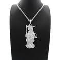 thumbnail image 4 of Santa Muerte Our Lady of Holy Death Pendant 4mm 24" Cuban Chain Necklace, 4 of 4