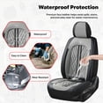 thumbnail image 5 of Car Seat Covers，Front and Rear, Fits Lincoln Mks 2010, Black & Gray 5 Pieces, 5 of 10