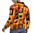 thumbnail image 3 of Bingfone Halloween Banner Symbols Men'S Drawstring Hoodie Long Sleeve Pocket Sweatshirts-3x-Large, 3 of 9