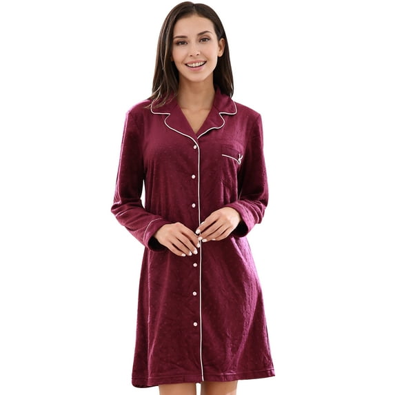 Richie House Women's Medium Style Fleece Top Pajama RHW2761-B-L