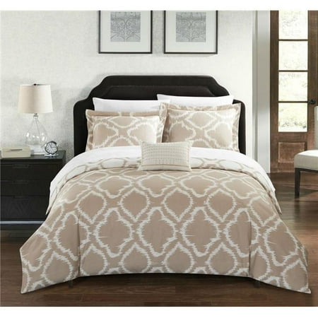 Chic Home Cs7873 Us Klara 6 Piece Comforter Set 44 Beige King