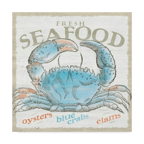 Trademark Fine Art 'Seaside Life II' Canvas Art by Sue Schlabach