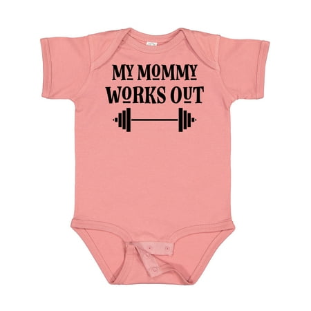

Inktastic Exercise My Mommy Works out Gift Baby Boy or Baby Girl Bodysuit