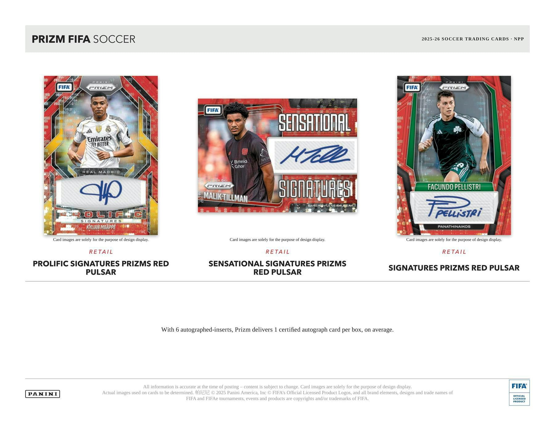 2025-26 Panini Prizm FIFA Soccer Blaster Box