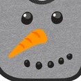thumbnail image 4 of Inktastic Snowman Face Boys or Girls Baby Bib, 4 of 4