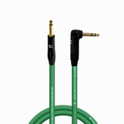 Coluber Cable - 1/4" TS Male to Right Angle 1/4" TRS - Pro 3-Pin Connector