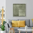 thumbnail image 3 of IDEA4WALL Framed Canvas Print Wall Art Abstract Grayscale Dot Matrix Illustrations Modern Art Geometric Pattern Wall Decorative Relax/Calm Comtenporary for Rooms - 16"x16" WHITE, 3 of 5
