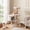 Beige, variant on XF XINFENG 54in Cat Tree Tower Playhouse Multi-Level Pet/Cat Cozy Condo Furniture for Indoor Cats with Scratching Posts Stand House, Navy Blue