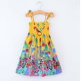thumbnail image 3 of Lovebay Child Kids Girls Strap Dress Floral Sundress with necklace 2-10Y, 3 of 5