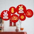thumbnail image 2 of Decoración china Adhesivo de pared Calcomanías Ventilador de papel estilo c Yuyangstore Abanico de flores de papel, 2 of 8