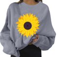 thumbnail image 1 of AMERTEER Sweatshirt Imprimé Quotidien des Femmes Long Pull-Over Lettre Impression O Col Impression Manches Longues Femmes Planche à Roulettes Femmes Blouse, 1 of 3