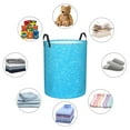 thumbnail image 6 of Fotbe Sky Blue Glitter Laundry Basket with Handles, Waterproof Large Laundry Hamper, Wash Bag for Corner Dorm, Rolling Laundry Basket with Handles-Small, 6 of 8