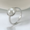 thumbnail image 3 of Pearl Statement Ring for Women Sterling Silver Ginger Lyne Collection Size 7 - 7, 3 of 7