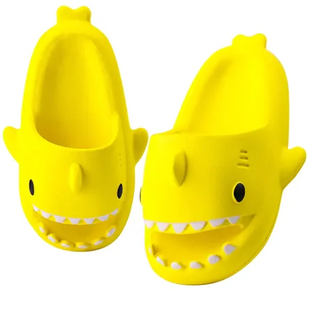 

Baby Soft-soled Anti-slip Shark Design Slippers Indoor Shoes For Boys Girls