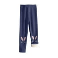 thumbnail image 1 of Leggings Para Niños Medias Para Bebés Otoño Invierno Pantalones Para Niñas Pantalones Elásticos Impreso Cepillado Cálido Leggings Casuales Azul Marino Odeerbi  LM103-10925, 1 of 3