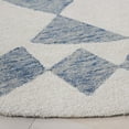 thumbnail image 3 of SAFAVIEH Ebony Alastar Checkered Area Rug, Blue/Ivory, 6' x 6' Round, 3 of 10