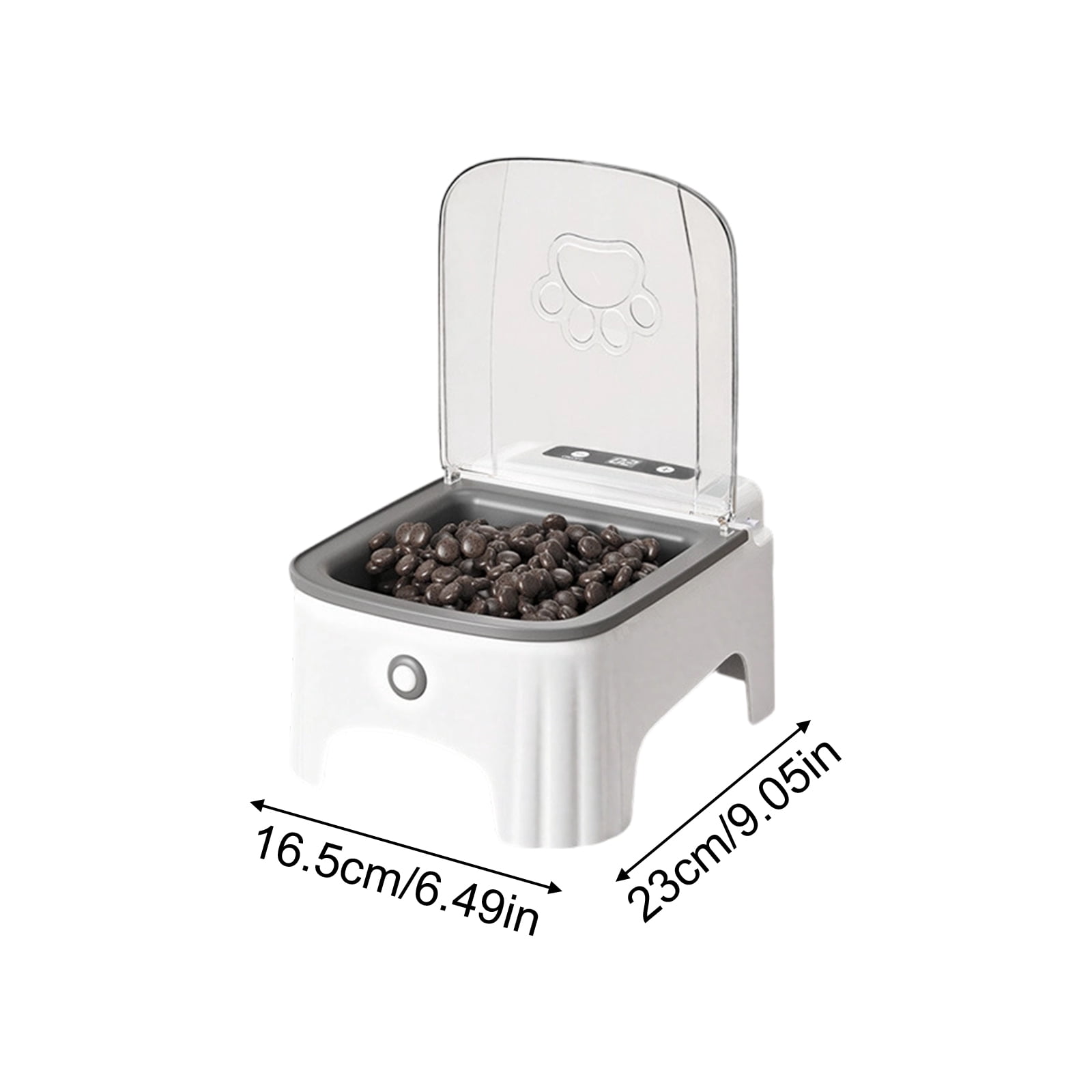 Automatic Cat Feeder with Smart Sensor, Timed Quantitative Pet Food Dispenser, Moisture-Proof Storage Bowl, Fresh-Keeping Smart Feeding Station
