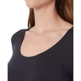 thumbnail image 2 of 32 Degrees Womens Cozy Heat Scoop Neck Top Black XS, 2 of 4